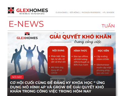 Glexhomes News - Bản tin cuối tuần 3/T9
